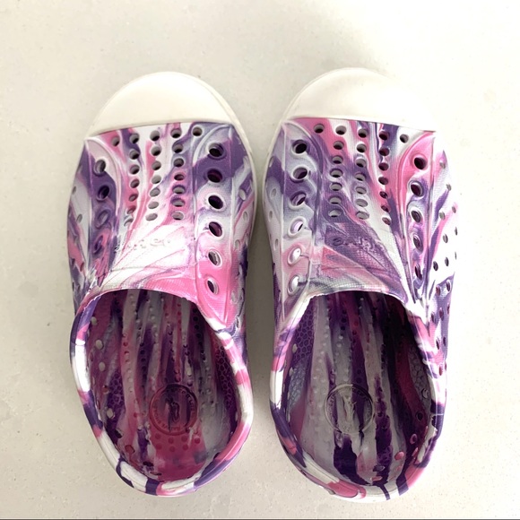 Native Jefferson Marbled Pink & Purple Size 6 - Picture 6 of 6